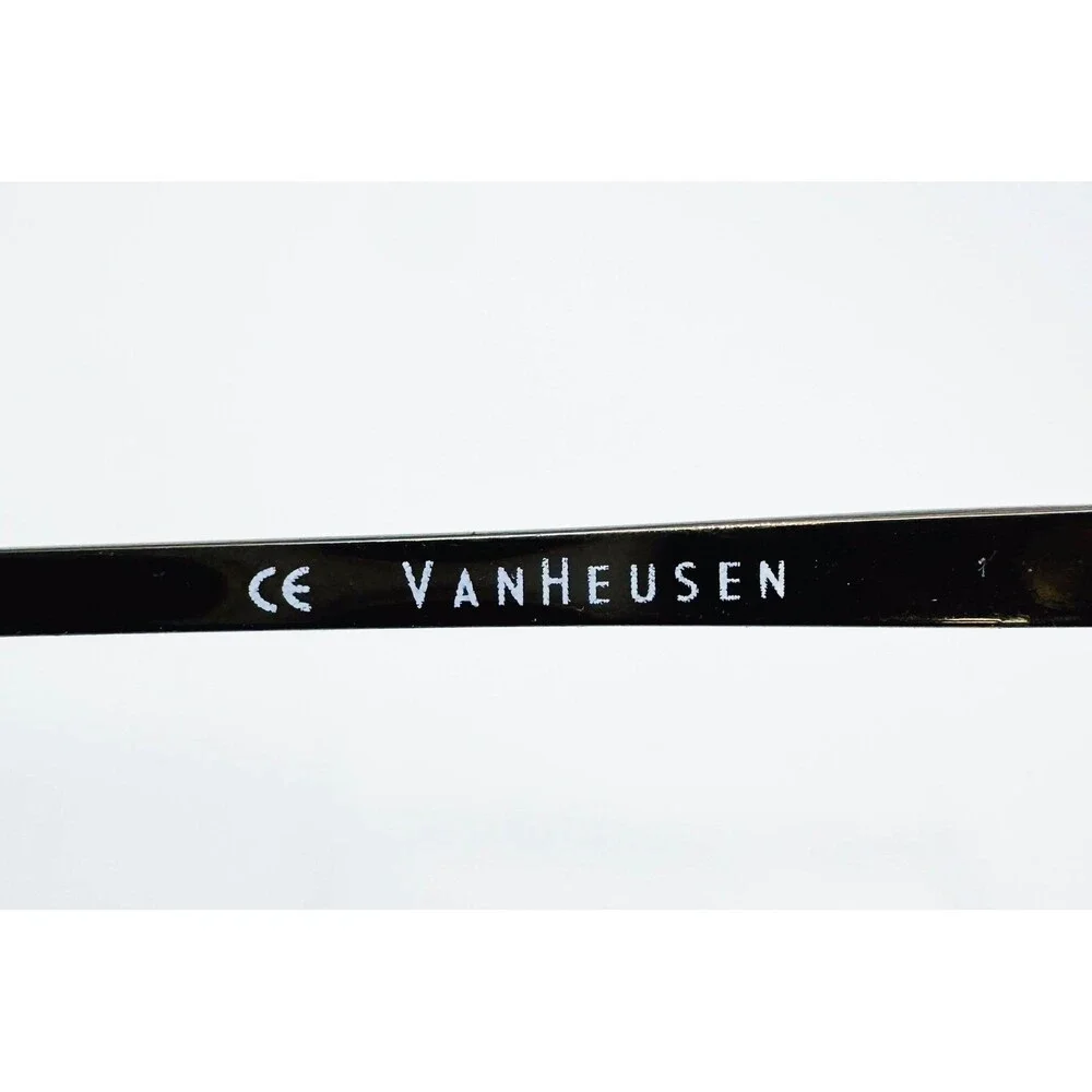 Van Heusen Eyeglasses Mens Black Bernard TAN Square Full Rim 54-19-140